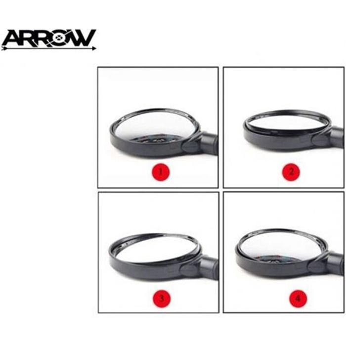 Arrow Fietsspiegel – Verstelbaar – Stuurbevestiging 22,2mm – Zwart