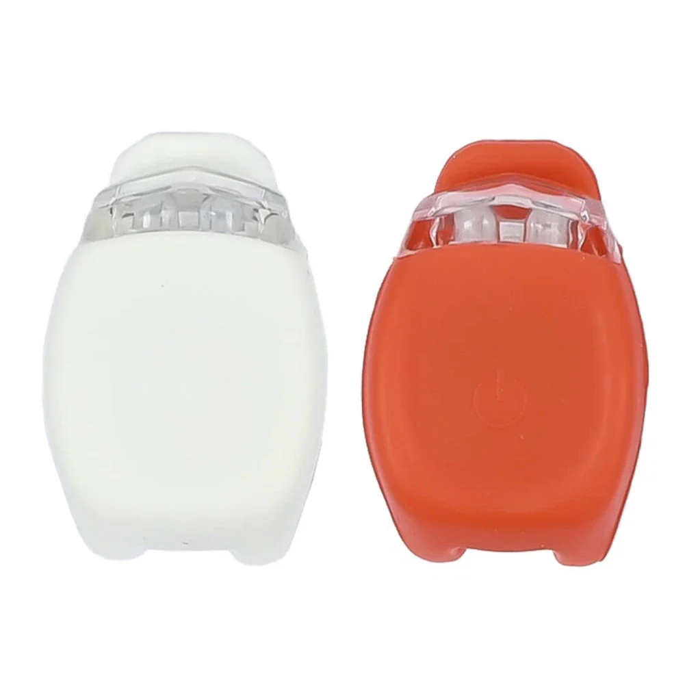 Siliconen LED Fietsverlichting Set Rood en Wit - Incl. batterijen