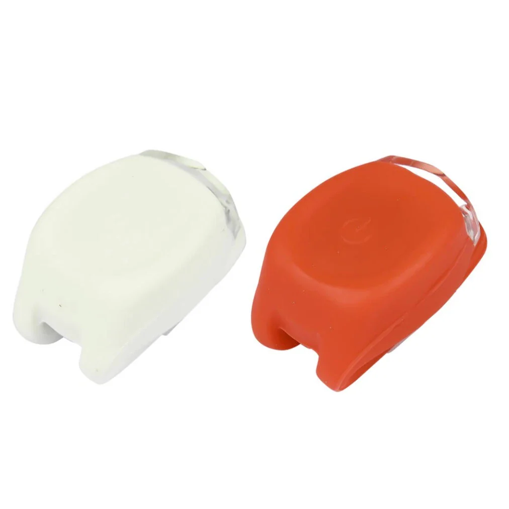 Siliconen LED Fietsverlichting Set Rood en Wit - Incl. batterijen